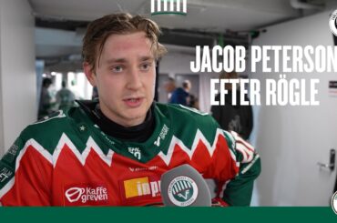Jacob Peterson efter Rögle hemma - förlust 3-2