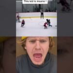 8 year old scores the craziest hockey goal ever!!??