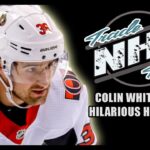 Colin White Headbutts Goal During NHL Game
