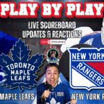 🏒 LIVE: Toronto Maple Leafs vs New York Rangers NHL Play by Play & Reactions!