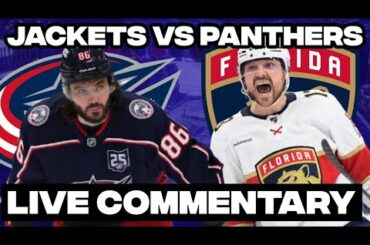Florida Panthers Vs Columbus Blue Jackets LIVE COMMENTARY! | 2025-26 NHL Season
