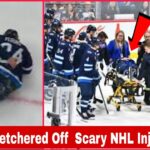 🚨 SCARY MOMENT: Jets' Haydn Fleury Stretchered Off After Brutal Boards Crash vs Golden Knights🏒
