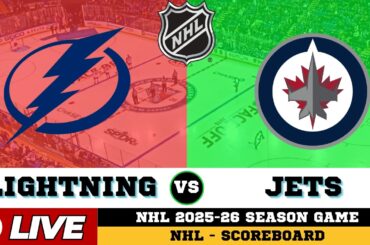 🔴LIVE : Tampa Bay Lightning Vs Winnipeg Jets | NHL 2026 | NHL Live SCOREBOARD