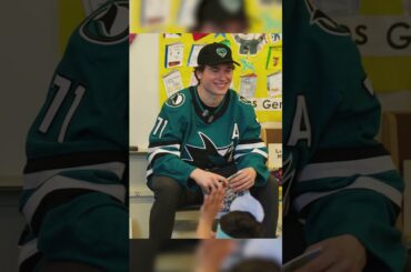 All the kids wanted to have the same favorite book at Macklin Celebrini.  #hockey #nhl #sharks