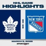 NHL Highlights | Maple Leafs vs. Rangers - March 5, 2026