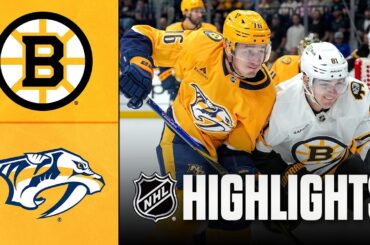 Bruins vs. Predators | NHL Highlights | March 05, 2026