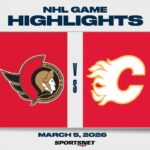NHL Highlights | Senators vs. Flames - March 5, 2026