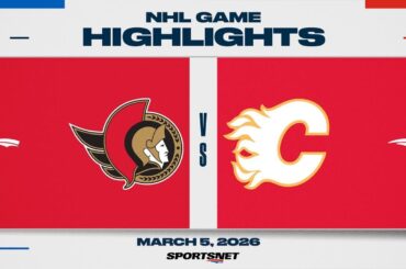 NHL Highlights | Senators vs. Flames - March 5, 2026