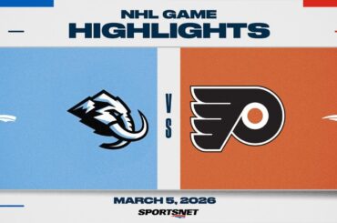 NHL Highlights | Mammoth vs. Flyers - March 5, 2026