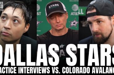 Jamie Benn, Jason Robertson & Glen Gulutzan Discuss Stars Trading for Tyler Myers, Colorado Matchup