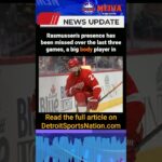 Detroit Red Wings’ Michael Rasmussen Likely Done for the Season After Knee Injury