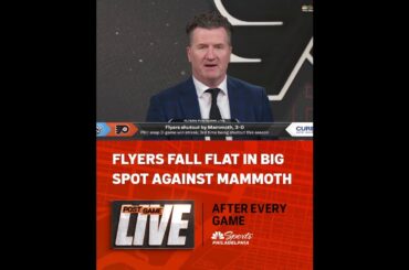 Flyers turn in a lifeless effort against the Mammoth on the eve of the NHL trade deadline