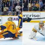 Saros, Korpisalo trade save of the year candidates in Finnish goalie duel! 🇫🇮