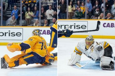 Saros, Korpisalo trade save of the year candidates in Finnish goalie duel! 🇫🇮