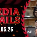 Lars Eller, Dylan Cozens, Tim Stützle, Travis Green Postgame Media vs CGY