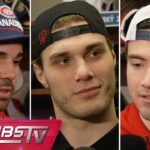 Newhook, Slafkovsky + more Habs address the media at practice | FULL PRESS CONFERENCES
