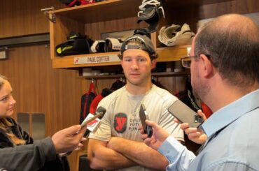 Paul Cotter on Fit With New Devils Linemates, HILARIOUS Tsyplakov Nickname