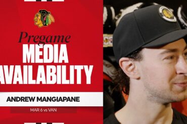 "It's exciting to be here." | Andrew Mangiapane Pregame 3.6.26