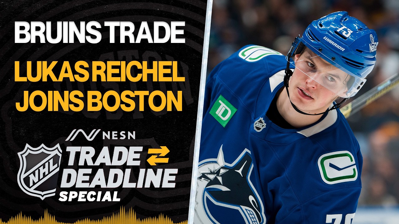 Live Reaction To Bruins Trading For Forward Lukas Reichel From Canucks