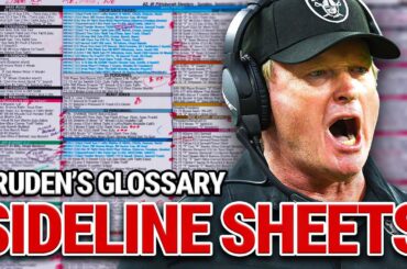Gruden Explains an NFL Sideline Sheet | Gruden’s Glossary