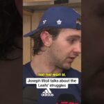 Joseph Woll talks about the Leafs’ struggles after dropping their sixth straight.