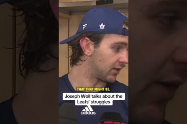 Joseph Woll talks about the Leafs’ struggles after dropping their sixth straight.