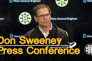 Don Sweeney speaks with media after Trade Deadline