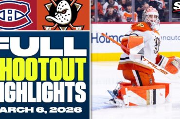 Montreal Canadiens at Anaheim Ducks | FULL Shootout Highlights - March 6, 2026