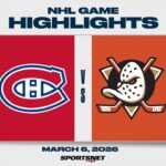 NHL Highlights | Canadiens vs. Ducks - March 6, 2026