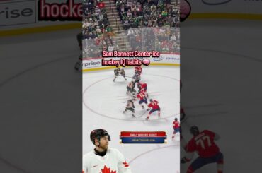 Sam Bennett center ice Hockey IQ 🧠Lets the puck go through → drives the middle → projecthockey.com