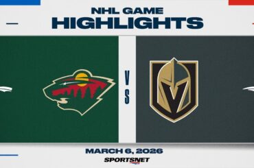 NHL Highlights | Wild vs. Golden Knights - March 6, 2026