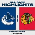 NHL Highlights | Canucks vs. Blackhawks - March 6, 2026