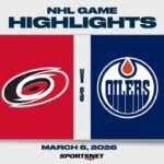 NHL Highlights | Hurricanes vs. Oilers - March 6, 2026