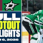 Colorado Avalanche at Dallas Stars | FULL Shootout Highlights - March 6, 2026