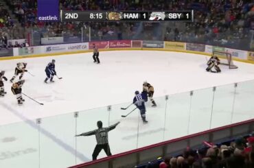 Adam Ruzicka 31st goal in season Sudbury Wolves (OHL) 18/19