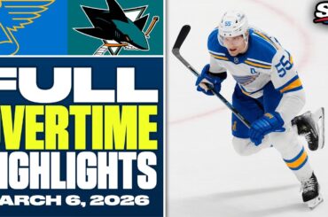 St. Louis Blues at San Jose Sharks | FULL Overtime Highlights - March 6, 2026