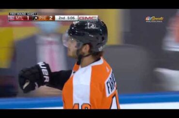 Joel Farabee Goal - Flyers vs Canadiens (RD:1/GM:1) (8/12/20)