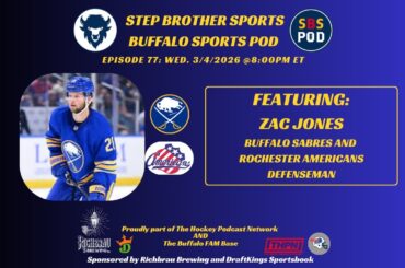 #Sabrehood and #LetsGoAmerks Defenseman Zac Jones joins the show
