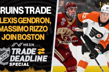 Live Reaction: Bruins Acquire Alexis Gendron and Massimo Rizzo From Flyers