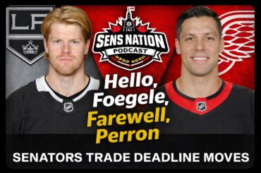 Senators Acquire Foegele at the Trade Deadline, Bid Farewell to Perron