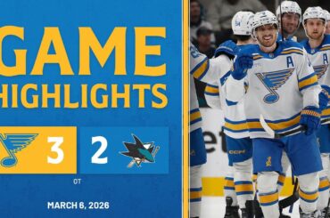 Game Highlights: STL 3, SJS 2 (OT)