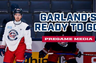 Connor Garland's ready to make his Blue Jackets Debut! 🤩