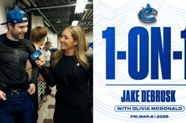 Jake DeBrusk 1-on-1 | Vancouver Canucks at Chicago Blackhawks (Mar 6, 2026)