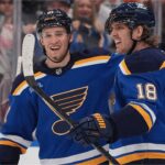 Blues' Dylan Holloway Nets Second Career Hat Trick vs. Kraken