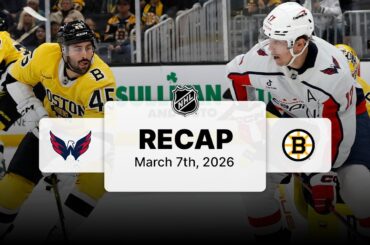 Capitals vs. Bruins | NHL Highlights | March 07, 2026