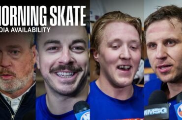 New York Islanders Morning Skate Availability | NYI at SJS