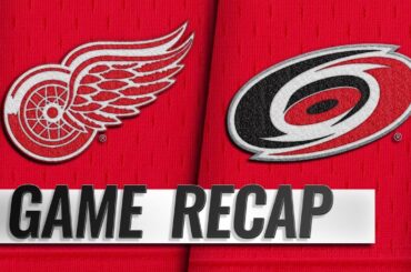 Bernier makes 38 saves as Red Wings topple Hurricanes