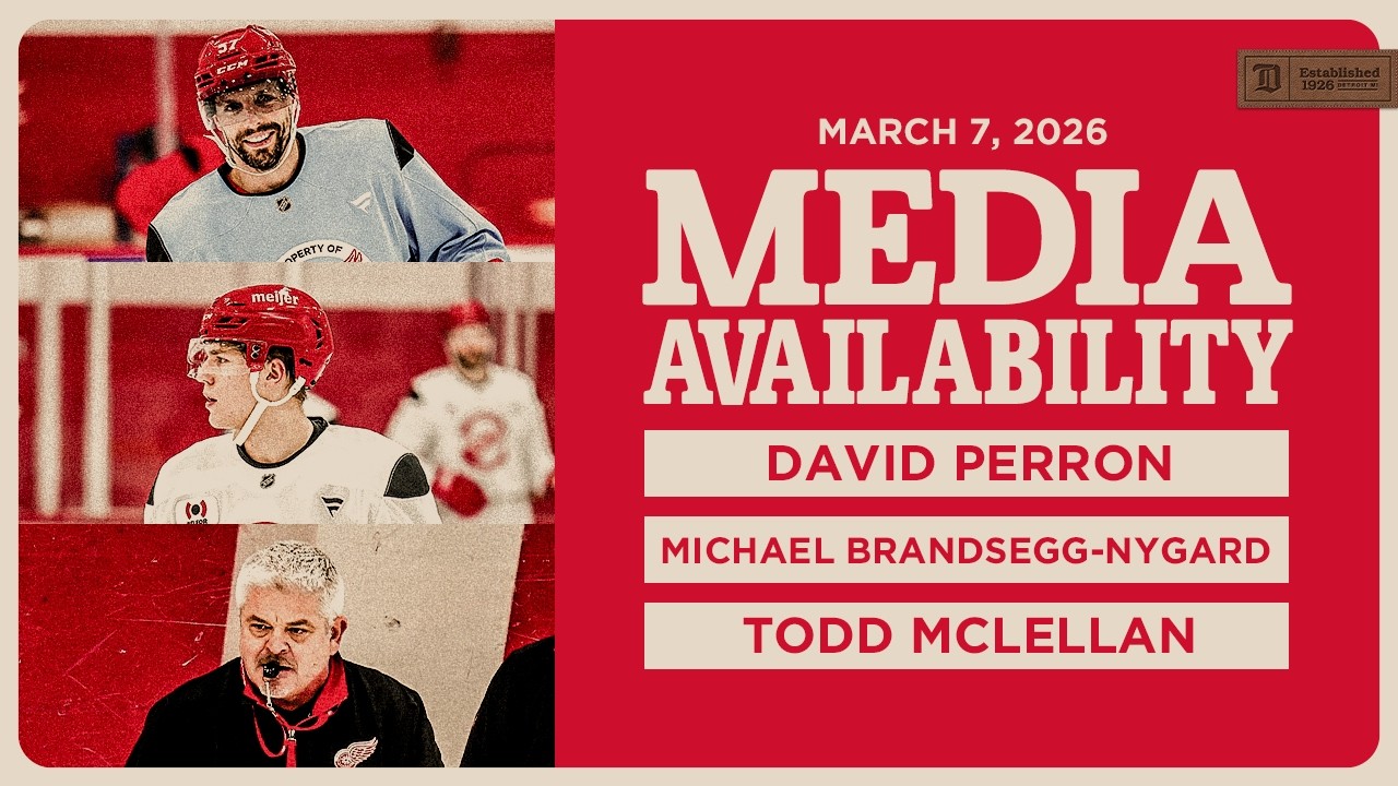 David Perron, Michael Brandsegg-Nygård, Todd McLellan Practice Media | March 7, 2026