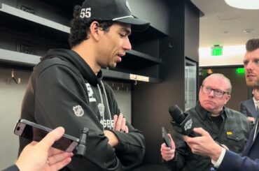 Quinton Byfield Reacts to Kings' Loss to Shorthanded Golden Knights