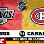 🔴LIVE : Montreal Canadiens Vs Los Angeles Kings | NHL 2026 | NHL Live SCOREBOARD
